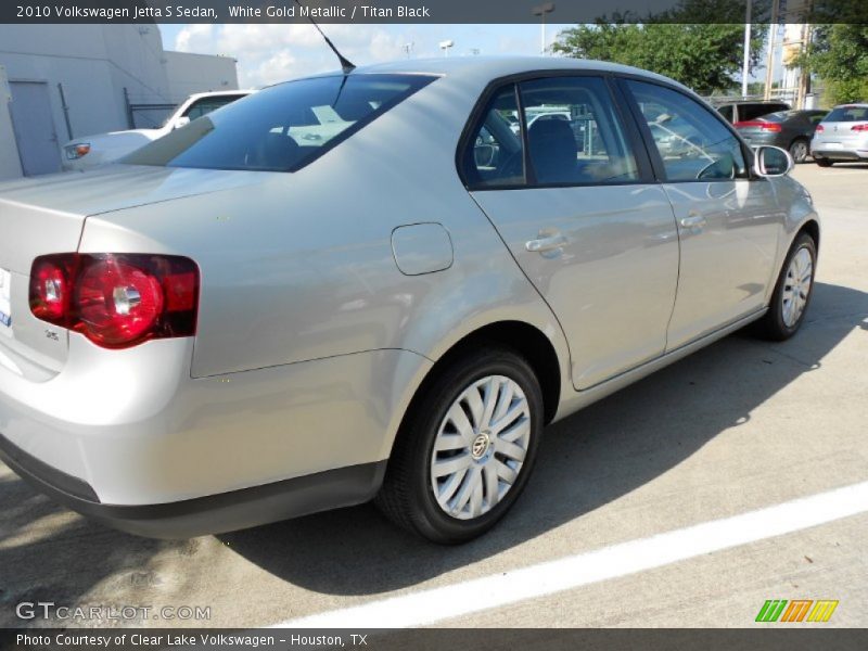 White Gold Metallic / Titan Black 2010 Volkswagen Jetta S Sedan