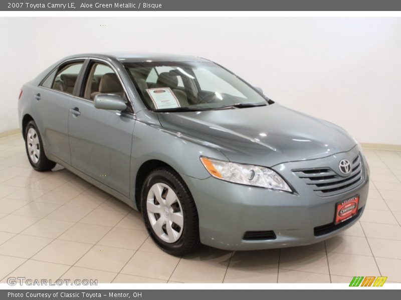 Aloe Green Metallic / Bisque 2007 Toyota Camry LE