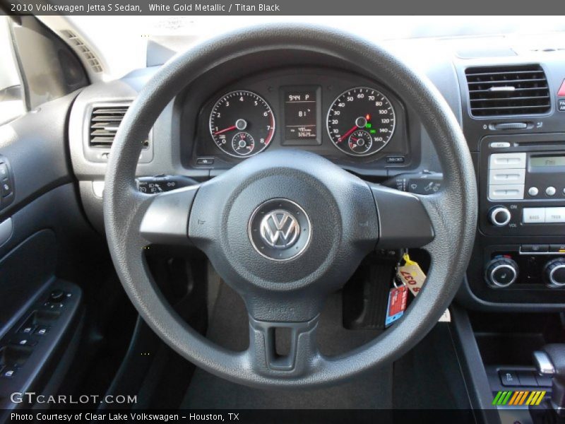 White Gold Metallic / Titan Black 2010 Volkswagen Jetta S Sedan