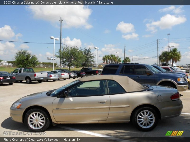 Light Almond Pearl Metallic / Sandstone 2003 Chrysler Sebring LXi Convertible