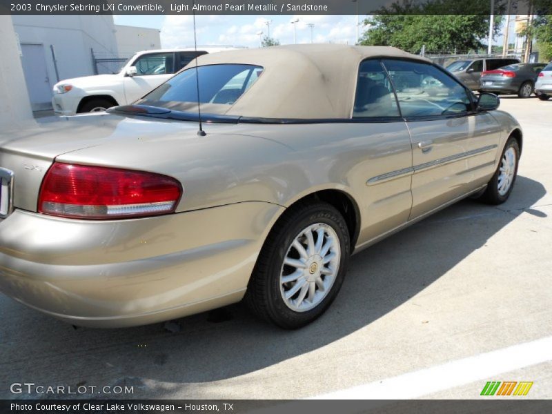 Light Almond Pearl Metallic / Sandstone 2003 Chrysler Sebring LXi Convertible