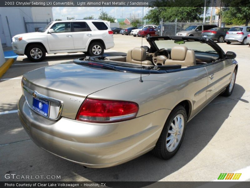 Light Almond Pearl Metallic / Sandstone 2003 Chrysler Sebring LXi Convertible