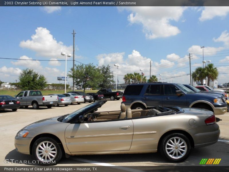 Light Almond Pearl Metallic / Sandstone 2003 Chrysler Sebring LXi Convertible