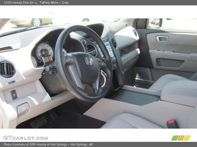 Taffeta White / Gray 2009 Honda Pilot EX-L
