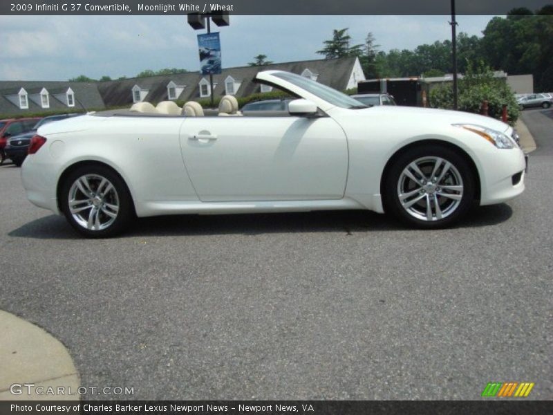 Moonlight White / Wheat 2009 Infiniti G 37 Convertible