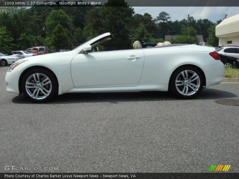 Moonlight White / Wheat 2009 Infiniti G 37 Convertible