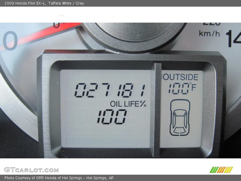 Taffeta White / Gray 2009 Honda Pilot EX-L