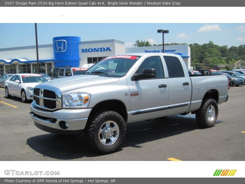Bright Silver Metallic / Medium Slate Gray 2007 Dodge Ram 2500 Big Horn Edition Quad Cab 4x4