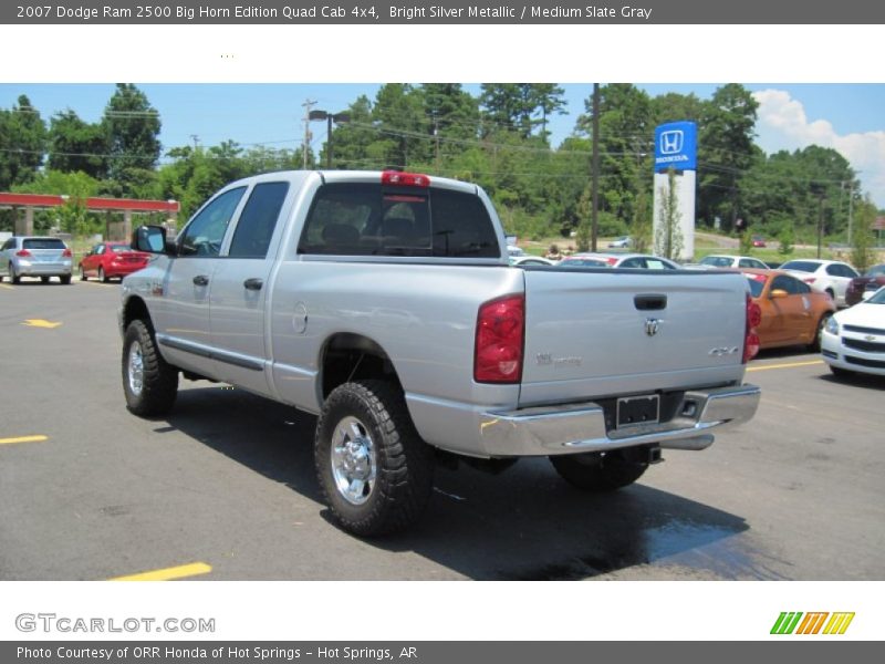 Bright Silver Metallic / Medium Slate Gray 2007 Dodge Ram 2500 Big Horn Edition Quad Cab 4x4