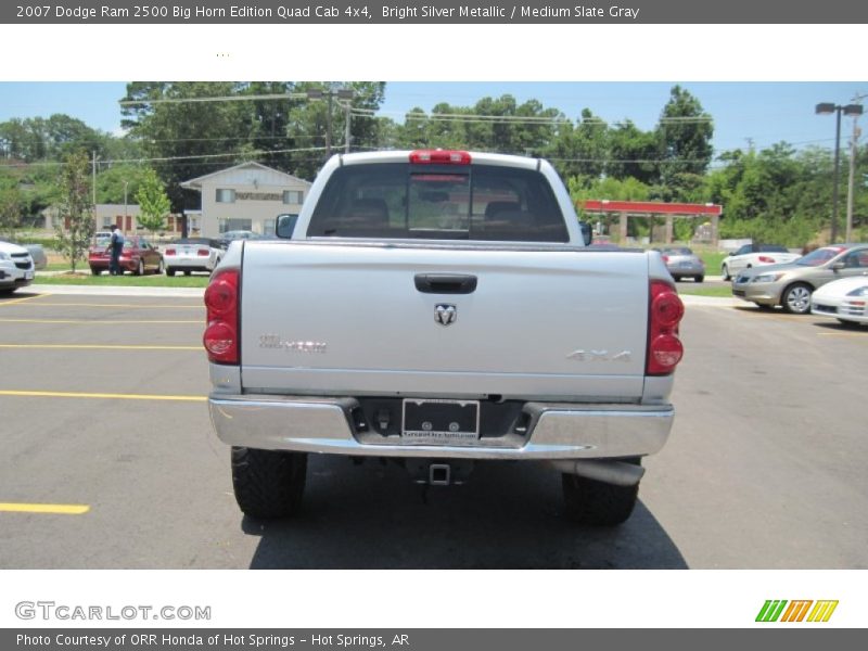 Bright Silver Metallic / Medium Slate Gray 2007 Dodge Ram 2500 Big Horn Edition Quad Cab 4x4