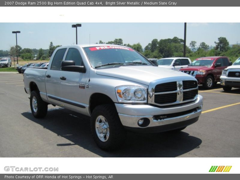 Bright Silver Metallic / Medium Slate Gray 2007 Dodge Ram 2500 Big Horn Edition Quad Cab 4x4
