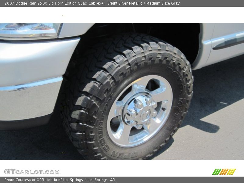 Bright Silver Metallic / Medium Slate Gray 2007 Dodge Ram 2500 Big Horn Edition Quad Cab 4x4