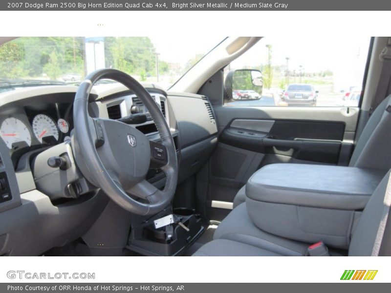 Bright Silver Metallic / Medium Slate Gray 2007 Dodge Ram 2500 Big Horn Edition Quad Cab 4x4