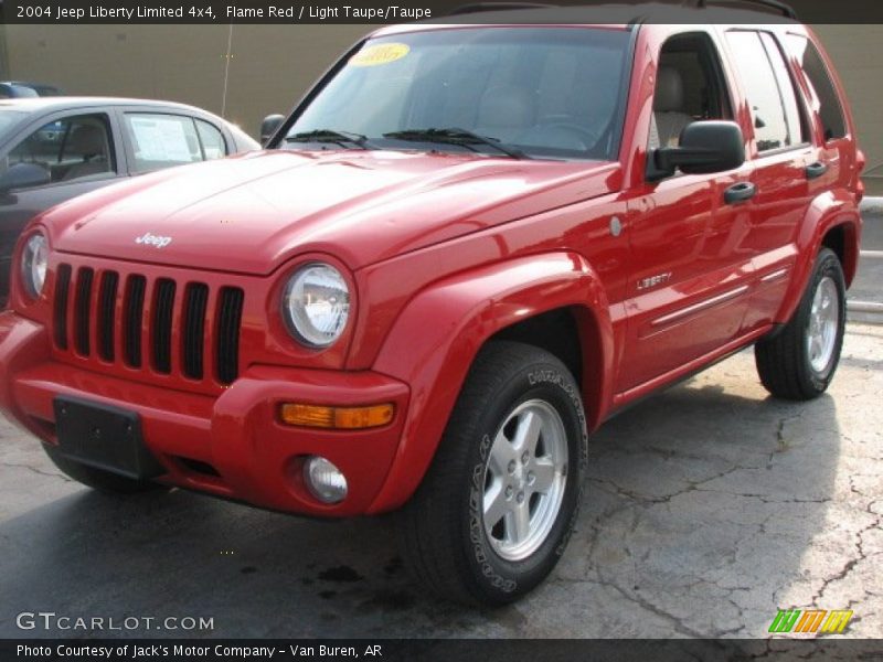 Flame Red / Light Taupe/Taupe 2004 Jeep Liberty Limited 4x4