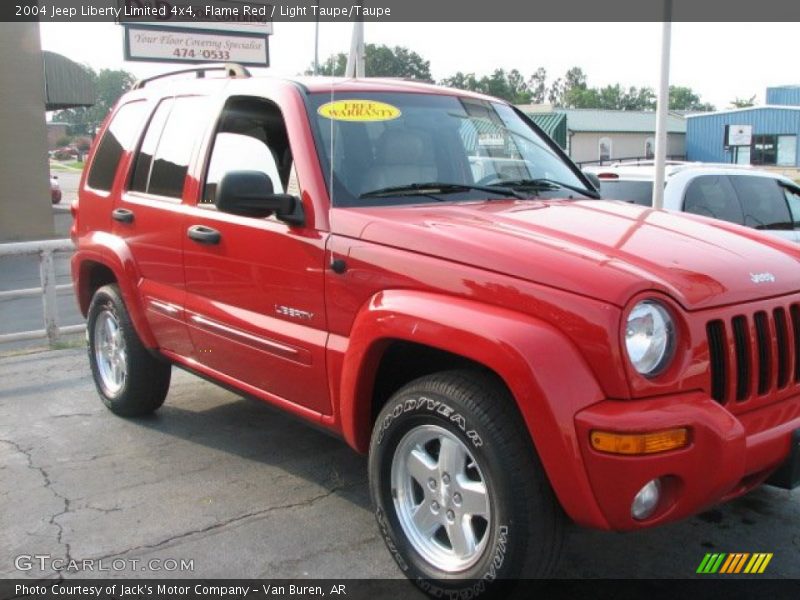 Flame Red / Light Taupe/Taupe 2004 Jeep Liberty Limited 4x4