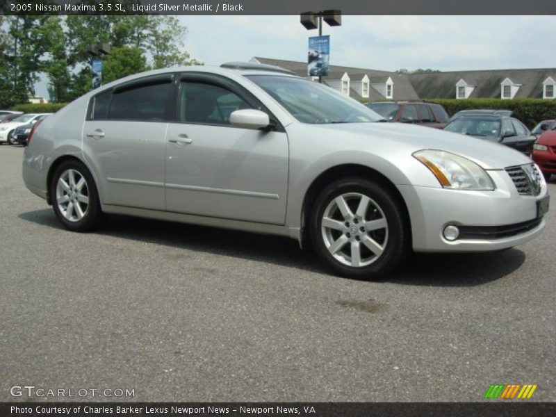 Liquid Silver Metallic / Black 2005 Nissan Maxima 3.5 SL