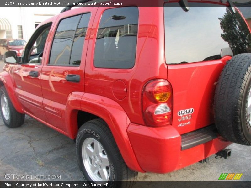 Flame Red / Light Taupe/Taupe 2004 Jeep Liberty Limited 4x4