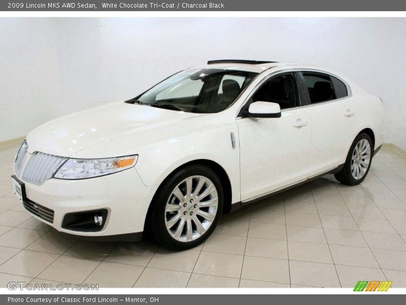 White Chocolate Tri-Coat / Charcoal Black 2009 Lincoln MKS AWD Sedan