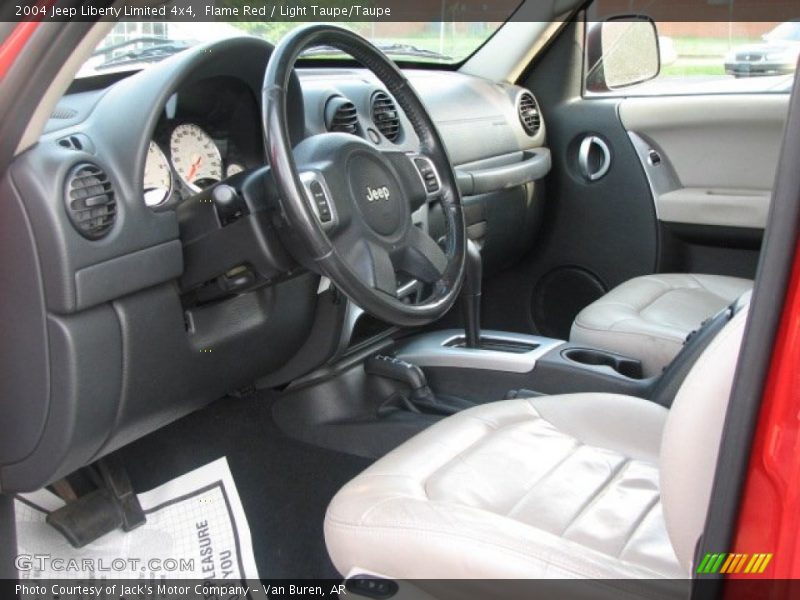 Flame Red / Light Taupe/Taupe 2004 Jeep Liberty Limited 4x4
