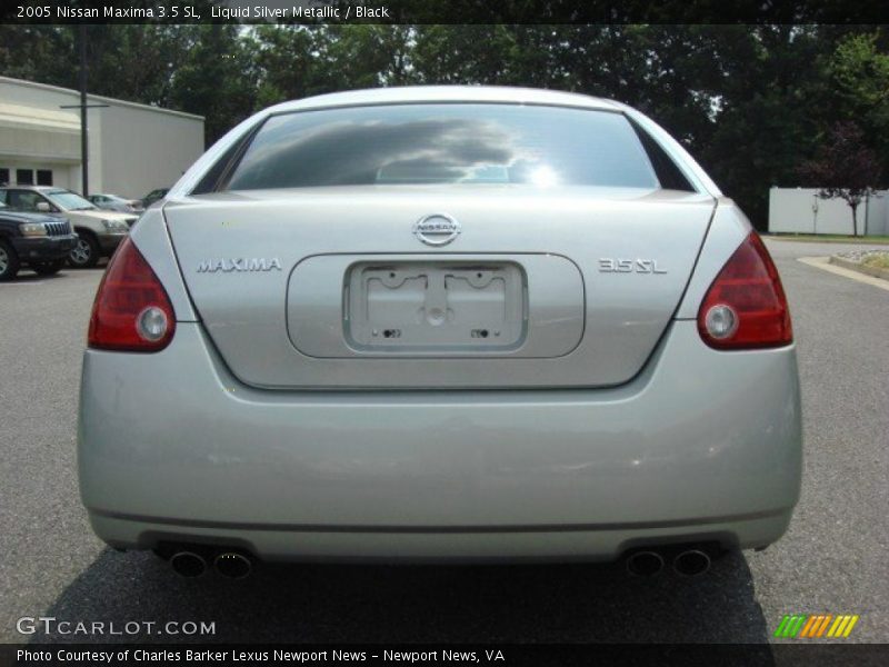 Liquid Silver Metallic / Black 2005 Nissan Maxima 3.5 SL