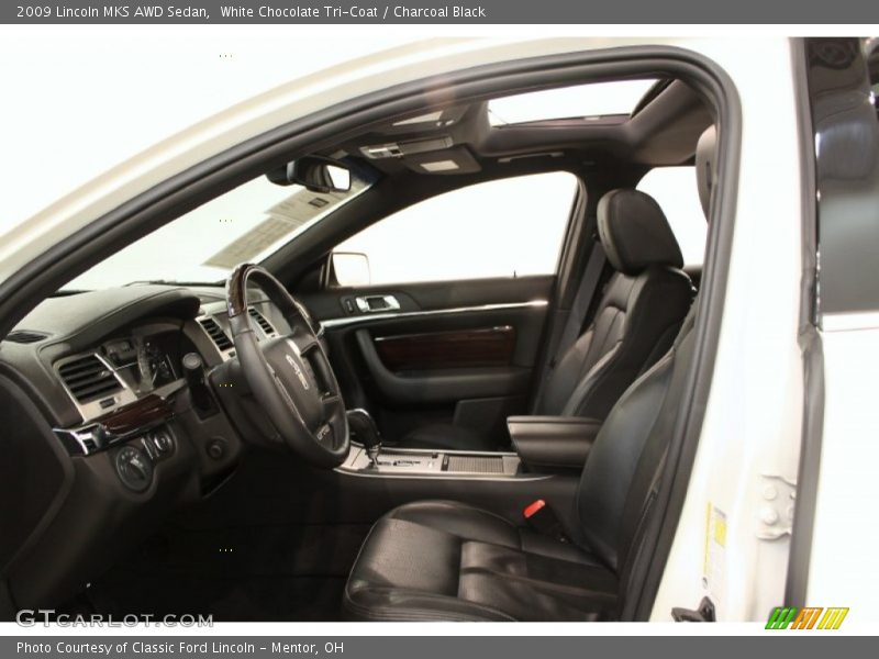 White Chocolate Tri-Coat / Charcoal Black 2009 Lincoln MKS AWD Sedan