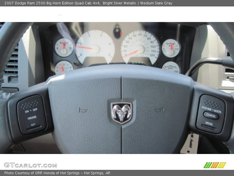 Bright Silver Metallic / Medium Slate Gray 2007 Dodge Ram 2500 Big Horn Edition Quad Cab 4x4