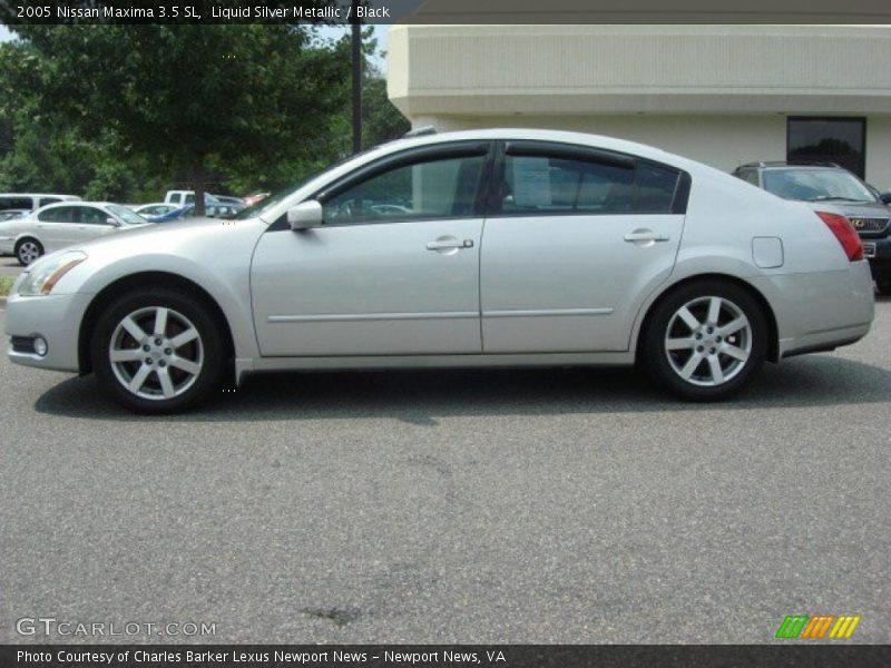 Liquid Silver Metallic / Black 2005 Nissan Maxima 3.5 SL