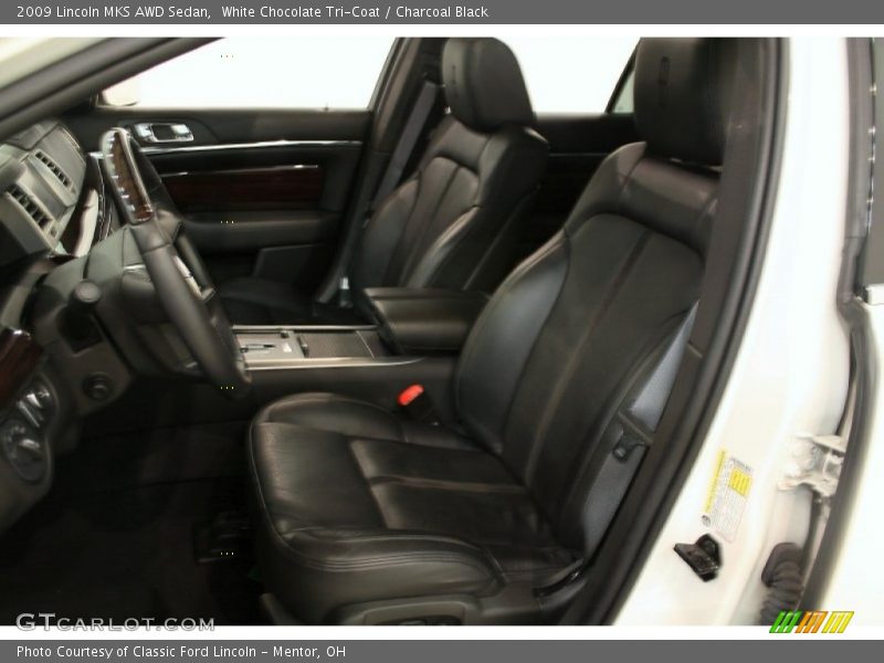 White Chocolate Tri-Coat / Charcoal Black 2009 Lincoln MKS AWD Sedan