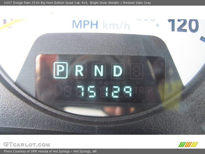 Bright Silver Metallic / Medium Slate Gray 2007 Dodge Ram 2500 Big Horn Edition Quad Cab 4x4