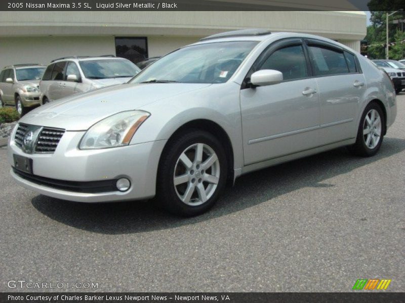 Liquid Silver Metallic / Black 2005 Nissan Maxima 3.5 SL