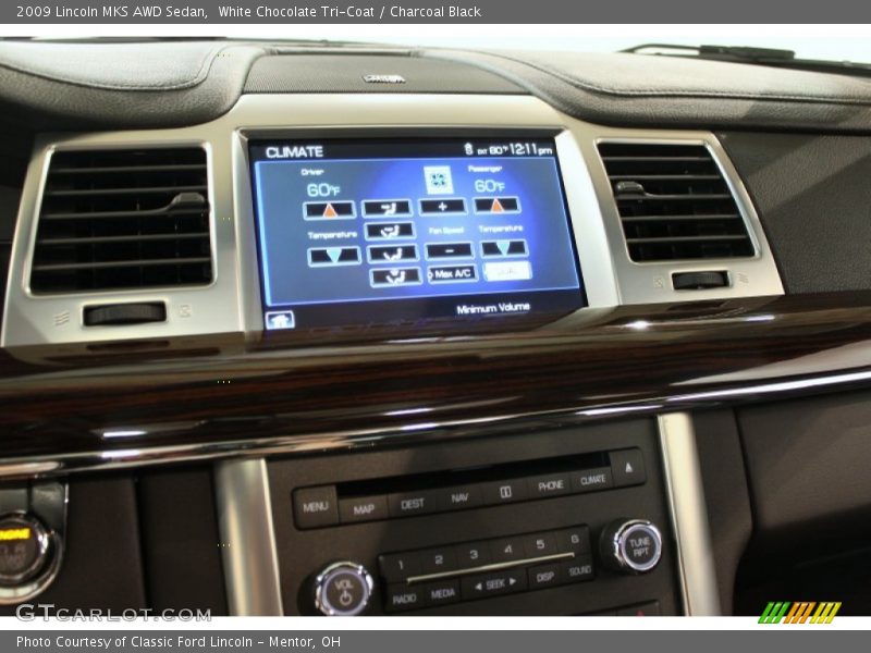 White Chocolate Tri-Coat / Charcoal Black 2009 Lincoln MKS AWD Sedan