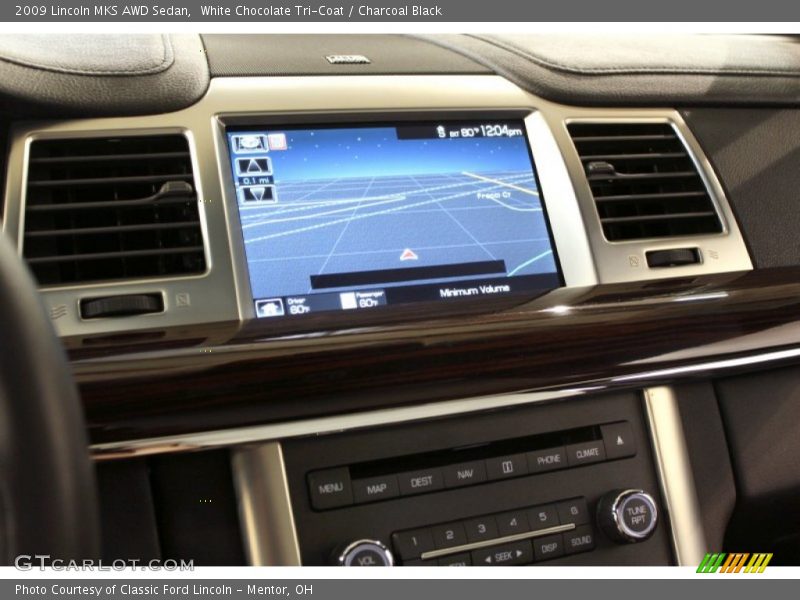 White Chocolate Tri-Coat / Charcoal Black 2009 Lincoln MKS AWD Sedan