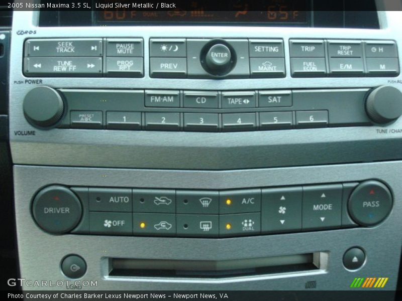 Liquid Silver Metallic / Black 2005 Nissan Maxima 3.5 SL