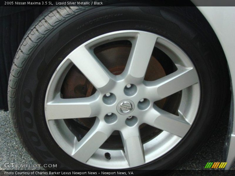 Liquid Silver Metallic / Black 2005 Nissan Maxima 3.5 SL
