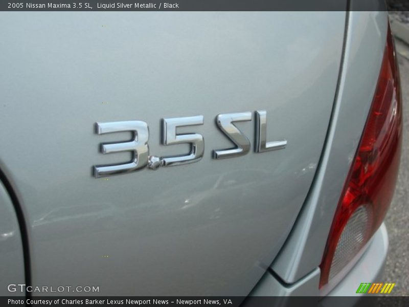 Liquid Silver Metallic / Black 2005 Nissan Maxima 3.5 SL