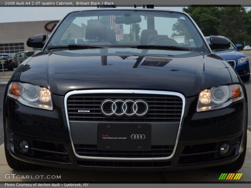 Brilliant Black / Black 2008 Audi A4 2.0T quattro Cabriolet