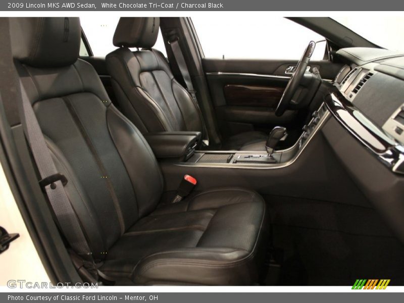 White Chocolate Tri-Coat / Charcoal Black 2009 Lincoln MKS AWD Sedan