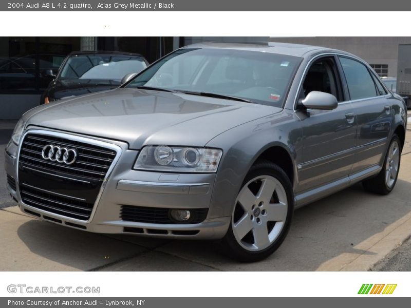 Atlas Grey Metallic / Black 2004 Audi A8 L 4.2 quattro