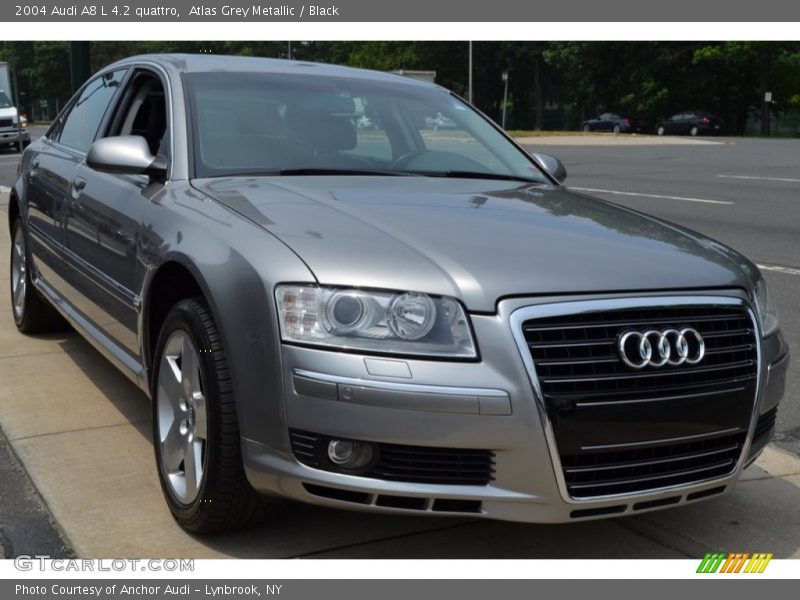 Atlas Grey Metallic / Black 2004 Audi A8 L 4.2 quattro