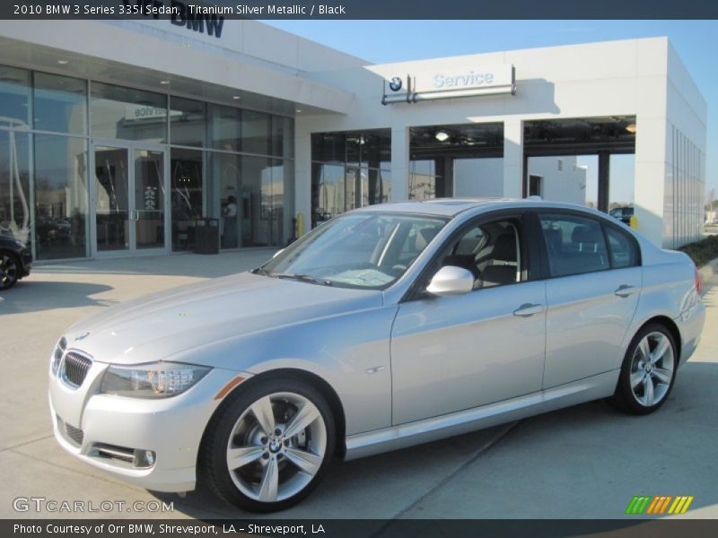 Titanium Silver Metallic / Black 2010 BMW 3 Series 335i Sedan
