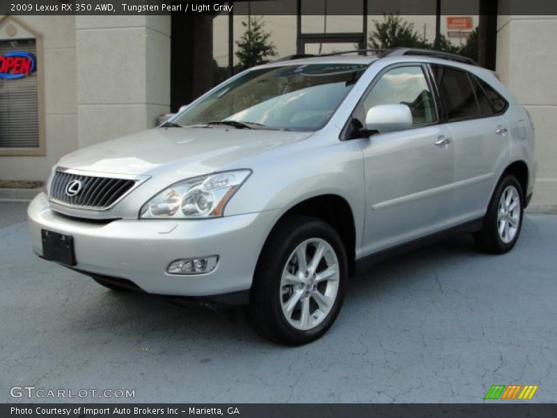 Tungsten Pearl / Light Gray 2009 Lexus RX 350 AWD