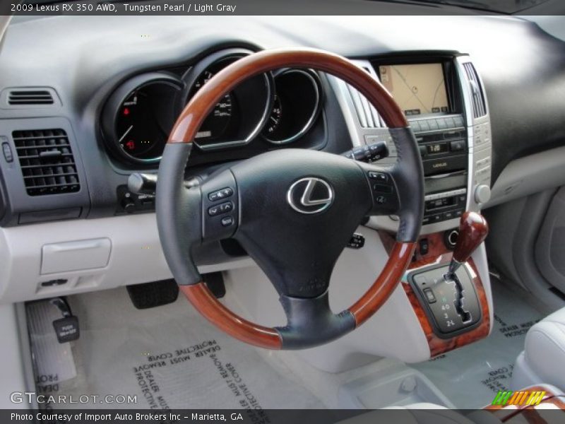 Tungsten Pearl / Light Gray 2009 Lexus RX 350 AWD