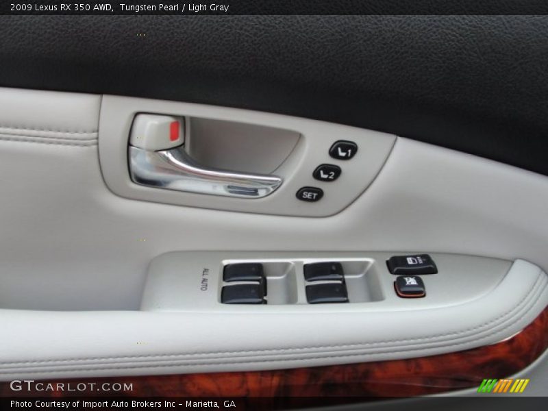 Tungsten Pearl / Light Gray 2009 Lexus RX 350 AWD