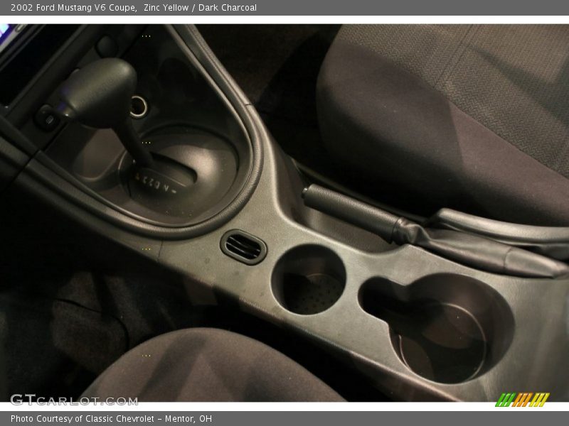 Zinc Yellow / Dark Charcoal 2002 Ford Mustang V6 Coupe