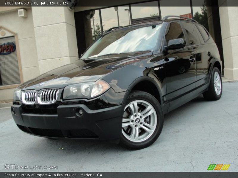 Jet Black / Black 2005 BMW X3 3.0i