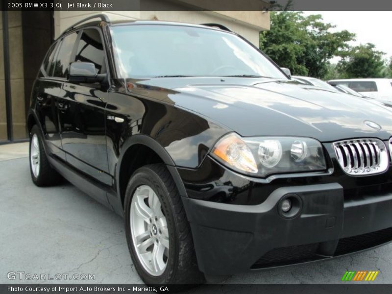 Jet Black / Black 2005 BMW X3 3.0i