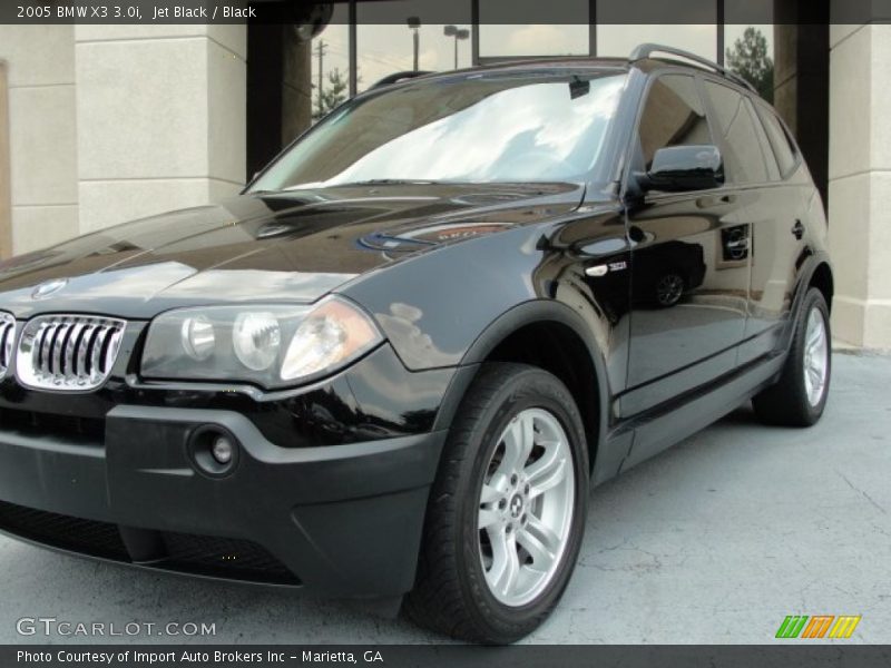 Jet Black / Black 2005 BMW X3 3.0i