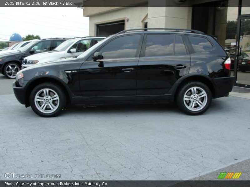 Jet Black / Black 2005 BMW X3 3.0i