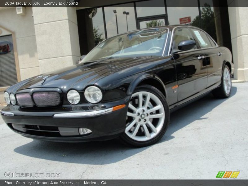 Ebony Black / Sand 2004 Jaguar XJ XJR