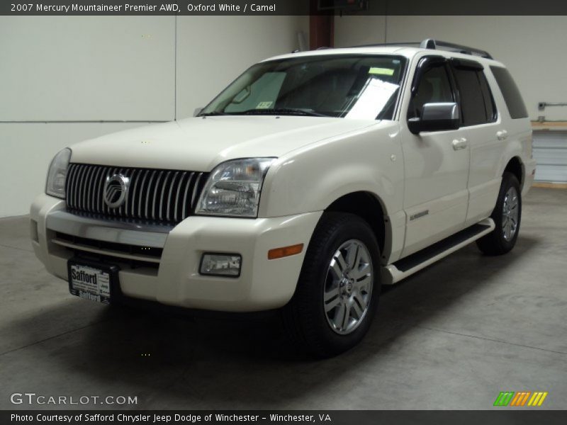 Oxford White / Camel 2007 Mercury Mountaineer Premier AWD